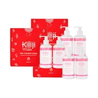 White Kojic Acid & Collagen Loción corporal Koji 3 Unid